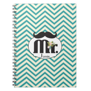 Cuaderno Sr. Mustache Amarillo y Verde