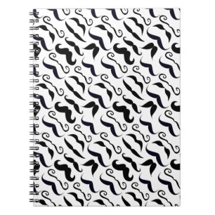 Cuaderno Sr. Mustache Hipster Pattern