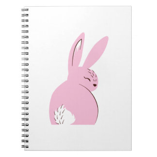 Cuaderno ¡Sr. Rabbit Journal - bonito en rosa!