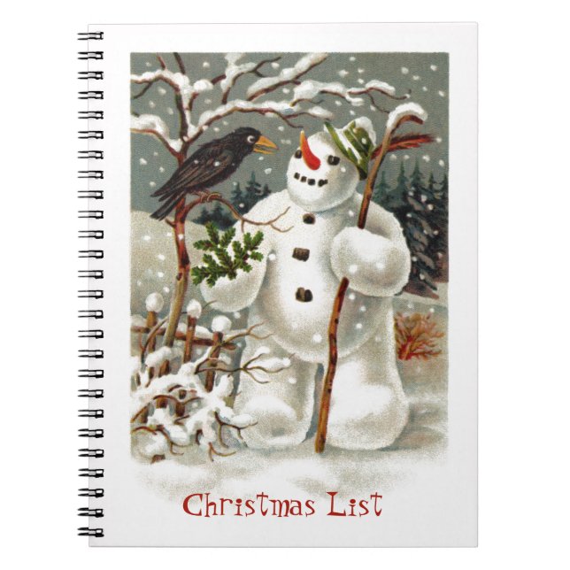Cuaderno Sr. Snowman y Sr. Crow (Frente)