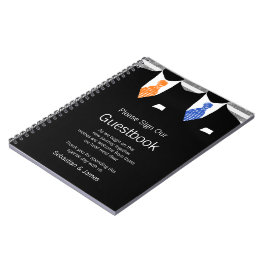 Cuaderno Sr. y Sr. Suit y Times Guestbook (Naranja/Azul)
