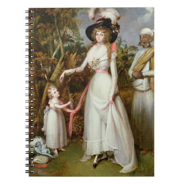 Cuaderno Sra. Graham de Kinross, su hija y un jamadar, (Frente)