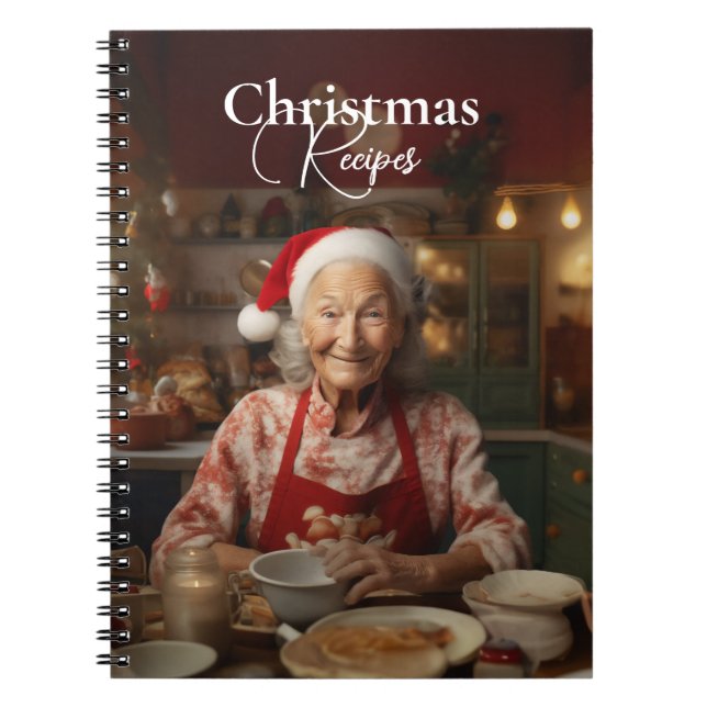 Cuaderno Sra. Santa Baking Cake (Frente)