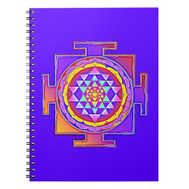 Cuaderno Sri Yantra - Diseño de símbolo del hinduismo 1 (Frente)