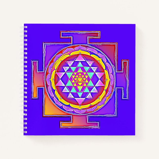 Cuaderno Sri Yantra - Diseño de símbolo del hinduismo 1 (Anverso)