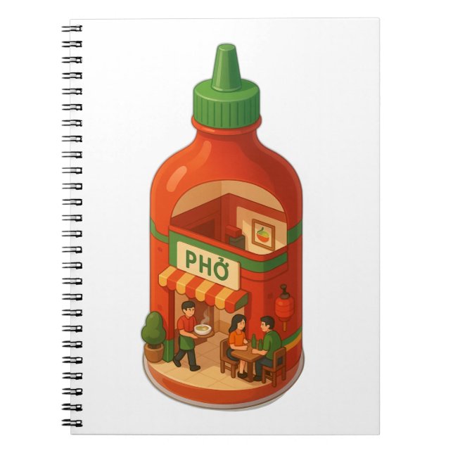 Cuaderno Sriracha Pho Shop (Frente)