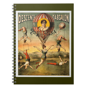 Cuaderno Srta. Stena Vintage Circus del par del d'Absalon