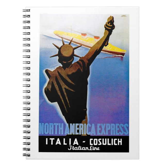 Cuaderno ss Rex pasando la Estatua de la Libertad (Frente)