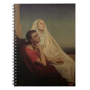 Cuaderno St Augustine y su St. Mónica, 1855 de la madre