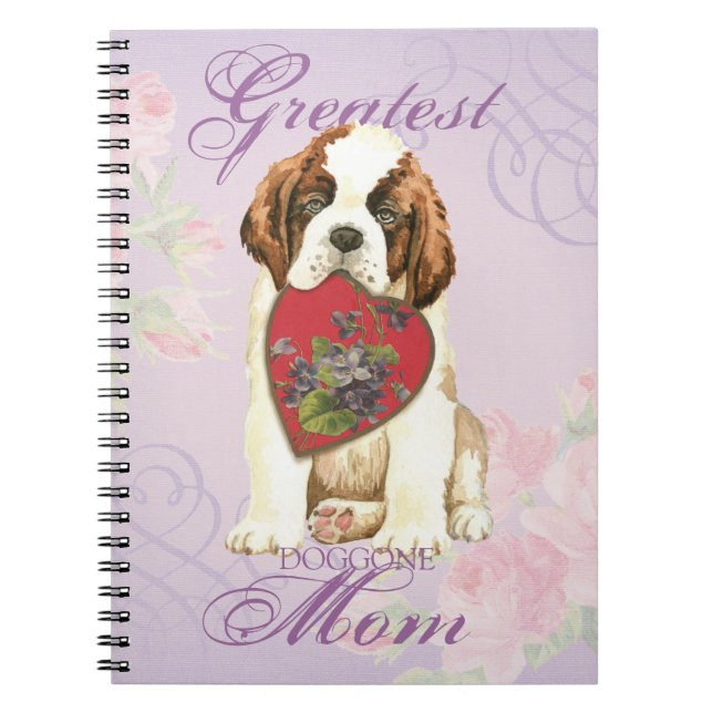 Cuaderno St. Bernard Heart Mom (Frente)