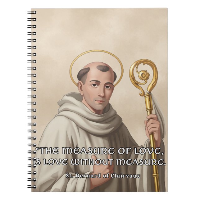 Cuaderno St. Bernardo de Claraval Medida del Amor Católico  (Frente)