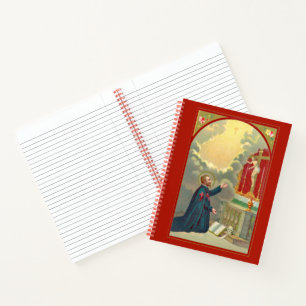 Cuaderno St. Camillus rezando ante un crucifijo (M 020)