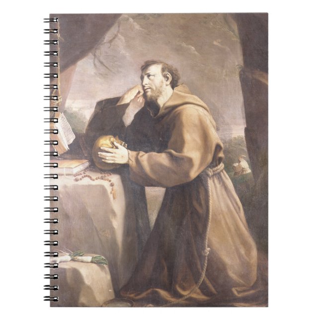 Cuaderno St Francis de Assisi en el rezo (Frente)