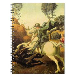Cuaderno "St. George and the Dragon" de Raphael (alrededor