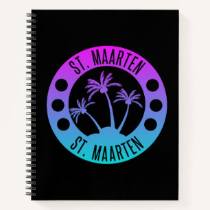 Cuaderno St. Maarten Blue Gradient Sint Martin