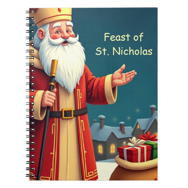 Cuaderno St. Nicholas Day Smiles and Warm Wishes (Frente)