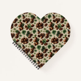 Cuaderno St. Patrick’s Day Coffee & Shamrock Pattern