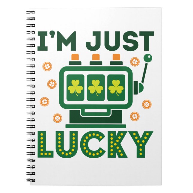 Cuaderno St Patricks Day Casino Slot Machine Lucky (Frente)