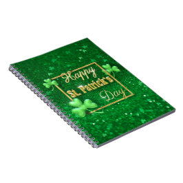 Cuaderno St. Patrick's Day Gold Shamrock