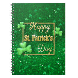 Cuaderno St. Patrick's Day Gold Shamrock