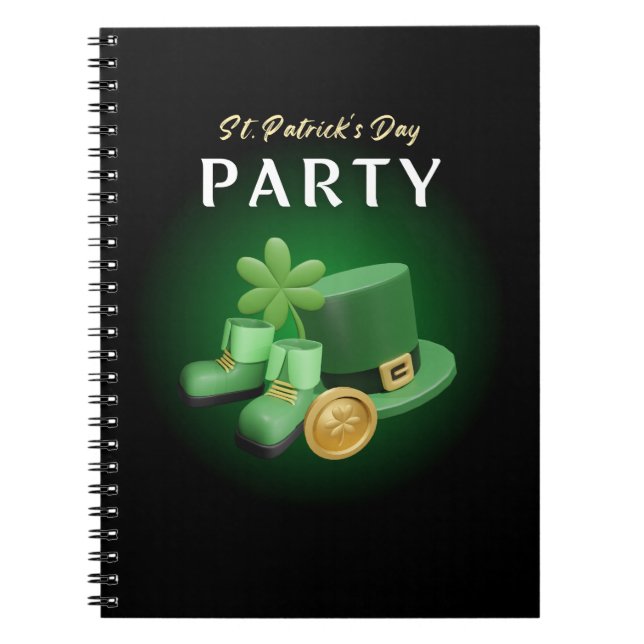 Cuaderno St. Patricks Day Lucky Irish - Funny Lucky Irish (Frente)