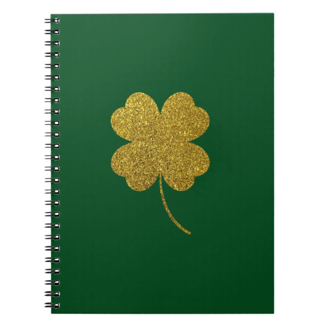 Cuaderno St. Patrick's Day Shamrock (Frente)