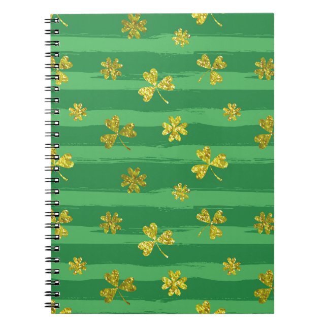 Cuaderno st patricks shamrock dorado (Frente)