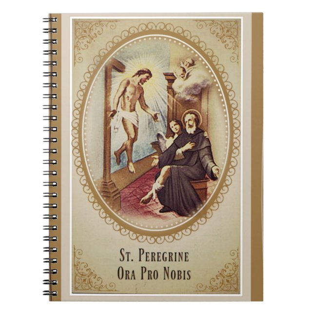 Cuaderno St. Santo patrón del peregrino de enfermos de (Frente)