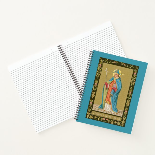 Cuaderno St. Thomas Becket con espada en Miter (P 005) (Interior)