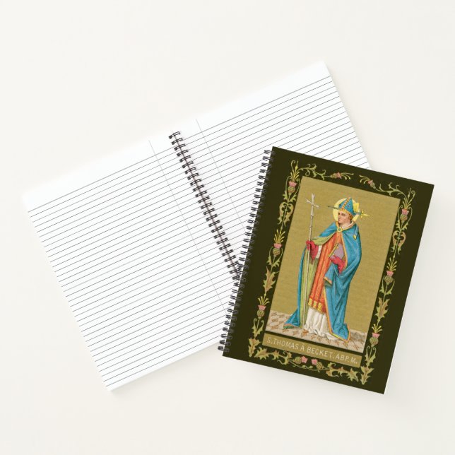 Cuaderno St. Thomas Becket con espada en Miter (P 005) (Interior)