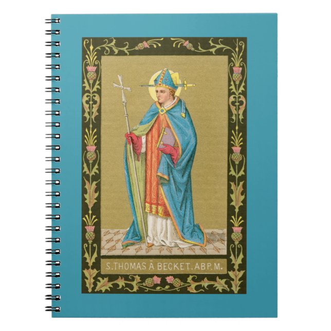 Cuaderno St. Thomas Becket con espada en Miter (P 005) (Frente)