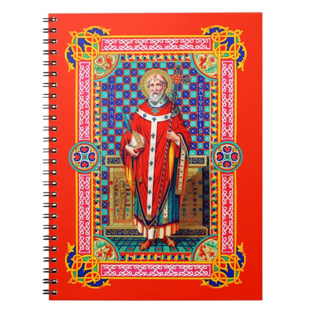 Cuaderno St. Thomas Becket en Casuble Rojo (K 34) (Frente)