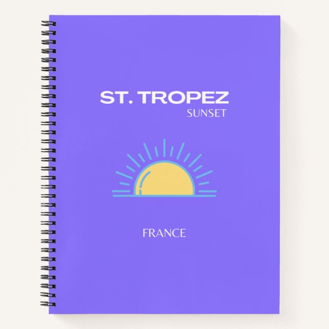 Cuaderno St Tropez, Sunset, Purple (Anverso)