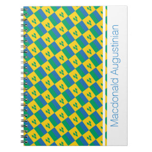 Cuaderno ST VINCENT FLAG Personalizado Añadir nombre diario