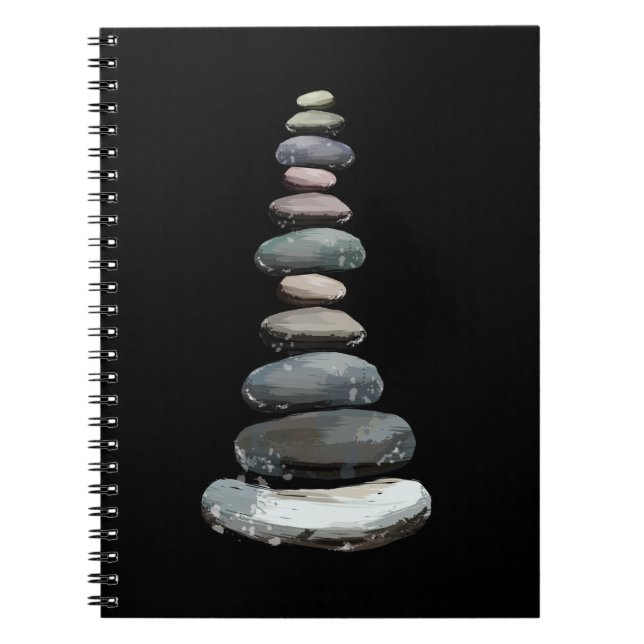 Cuaderno Stacker Rock Stacking Balance Rock (Frente)