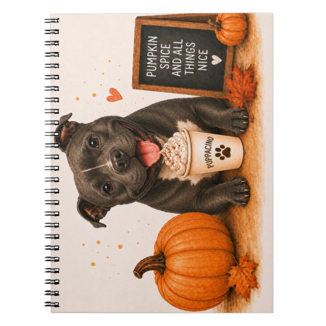 Cuaderno Staffie Pumpkin Spice (Frente)