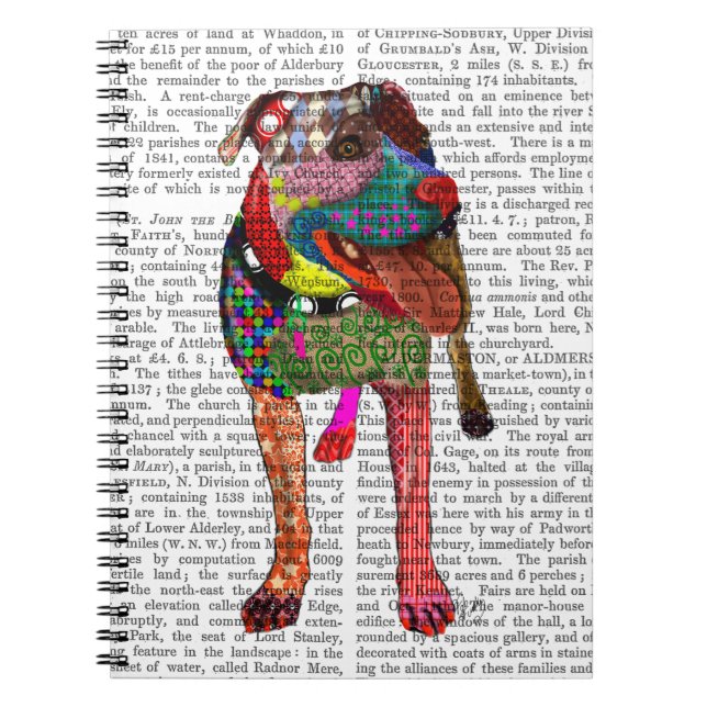 Cuaderno Staffordshire Bull Terrier - Patchwork (Frente)