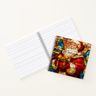 Cuaderno Stained Glass Santa