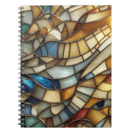 Cuaderno Stained Glass Waves Spiral Notebook