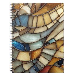 Cuaderno Stained Glass Waves Spiral Photo Notebook