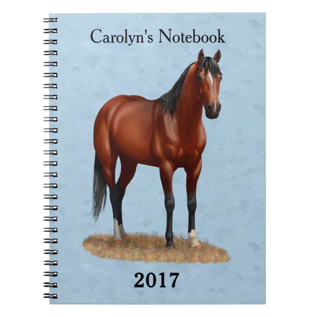 Cuaderno Stallion de caballos del barrio de Brown Bay (Frente)