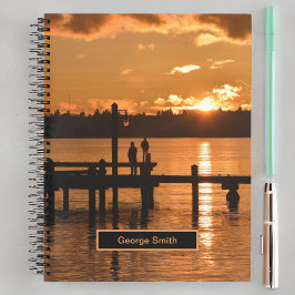 Cuaderno Stand and Watch the Sunset on the Lake