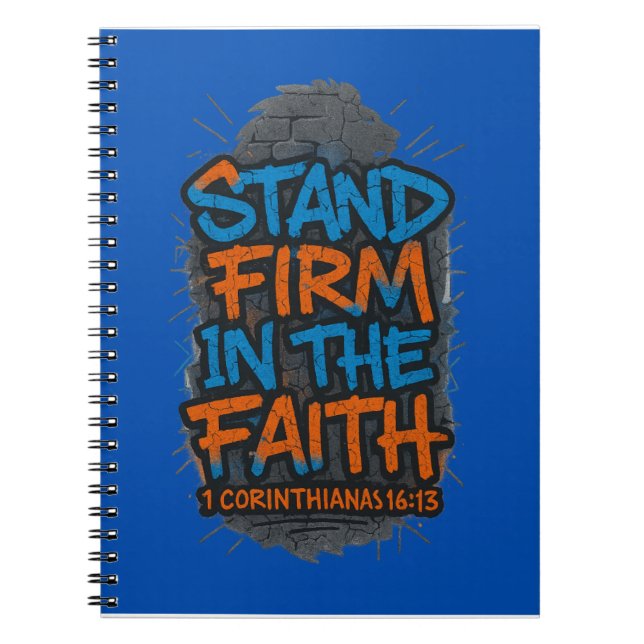 Cuaderno "Stand Firm" - 1 Corinthians 16:13 (Frente)