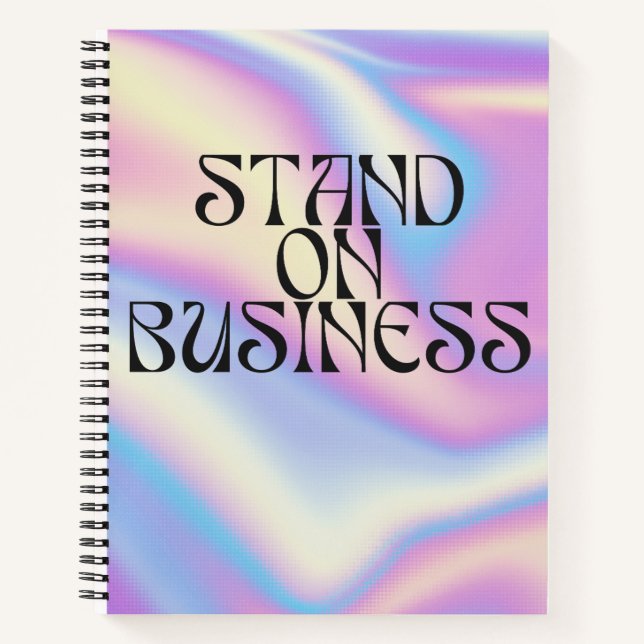 Cuaderno Stand on Business (Anverso)