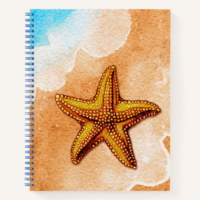 Cuaderno Starfish acuarela en el Beach Journal (Anverso)