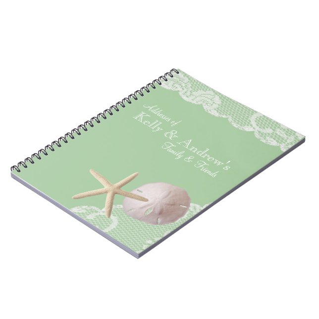 Cuaderno Starfish and Lace Beach Green (Lado Izquierdo)