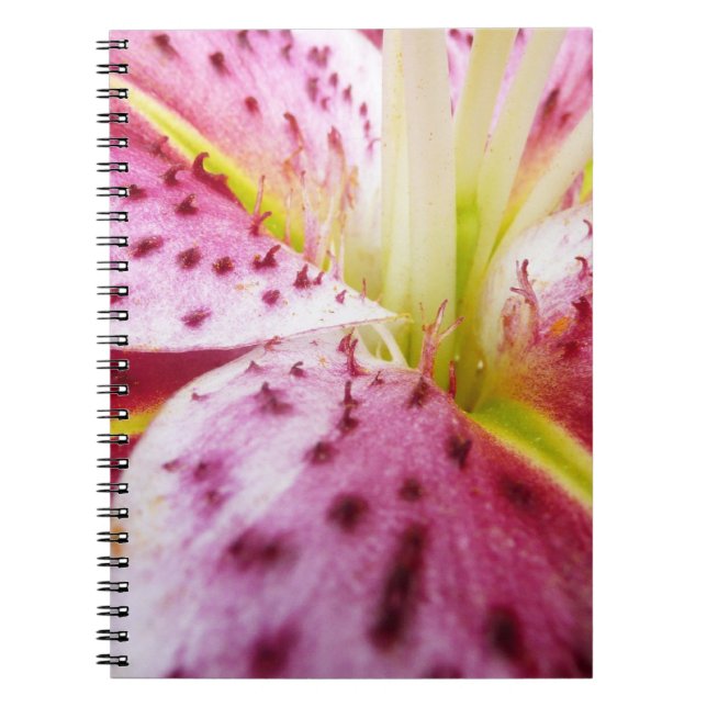 Cuaderno Stargazer Lily Bright Magenta Floral (Frente)