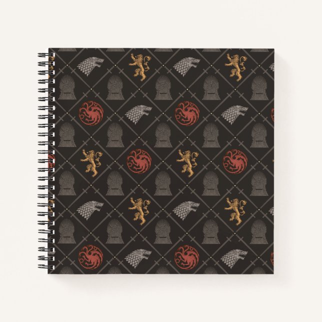 Cuaderno Stark, Lannister, Targaryen, Patrón de trono de hi (Anverso)