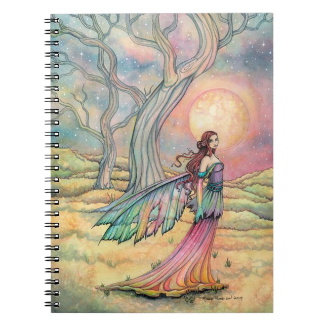 Cuaderno Starlit Dusk Fairy Fantasy Art Ilustracion (Frente)