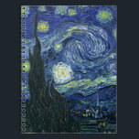 Cuaderno Starry Night Vincent van Gogh Fine Art Painting<br><div class="desc">Vincent van Gogh (Dutch, 1853 - 1890) Starry Night, 1889, Oil on canvas Unframed: 73 × 92 cm (28.7 × 36.2 in) This painting depicts the view from the east facing window of Van Gogh's asylum room at Saint-Rémy-de-Provence, he added an idealized village. It has been in the permanent collection...</div>